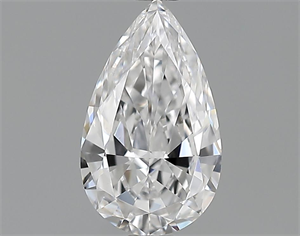 0.74 Carats, Pear Diamond with  Cut, D Color, IF Clarity and Certified by GIA