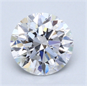 1.34 Carats, Round Diamond with Excellent Cut, D Color, IF Clarity and Certified by GIA