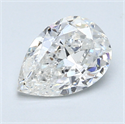 1.01 Carats, Pear Diamond with  Cut, F Color, SI1 Clarity and Certified by GIA