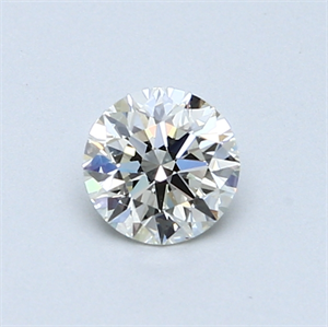 Picture of 0.51 Carats, Round Diamond with Excellent Cut, K Color, SI1 Clarity and Certified by GIA