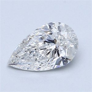 0.96 Carats, Pear Diamond with  Cut, D Color, SI2 Clarity and Certified by EGL