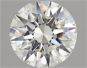 2.13 Carats, Round Diamond with Excellent Cut, J Color, VS2 Clarity and Certified by GIA