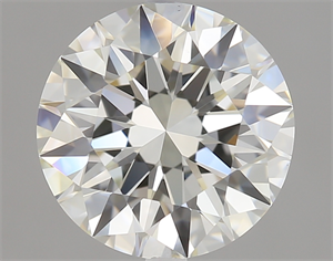 Picture of 2.13 Carats, Round Diamond with Excellent Cut, J Color, VS2 Clarity and Certified by GIA