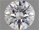 1.33 Carats, Round Diamond with Excellent Cut, E Color, IF Clarity and Certified by GIA