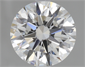 1.90 Carats, Round Diamond with Excellent Cut, F Color, VVS2 Clarity and Certified by GIA