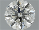 2.08 Carats, Round Diamond with Excellent Cut, H Color, VS1 Clarity and Certified by EGL