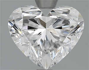 1.52 Carats, Heart Diamond with  Cut, D Color, VS2 Clarity and Certified by GIA