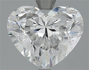 3.01 Carats, Heart Diamond with  Cut, D Color, VVS2 Clarity and Certified by GIA