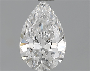 0.84 Carats, Pear Diamond with  Cut, D Color, VS2 Clarity and Certified by GIA