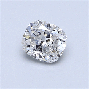 Picture of 0.58 Carats, Cushion Diamond with  Cut, D Color, SI2 Clarity and Certified by EGL