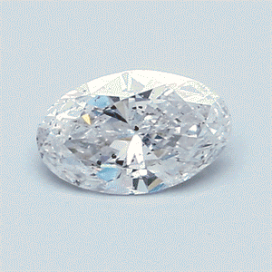 Picture of 0.57 Carats, Oval Diamond with  Cut, D Color, SI2 Clarity and Certified by EGL