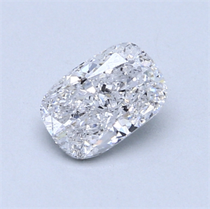 0.71 Carats, Cushion Diamond with  Cut, D Color, SI1 Clarity and Certified by EGL
