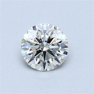 0.56 Carats, Round Diamond with Excellent Cut, G Color, SI1 Clarity and Certified by EGL