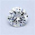 0.60 Carats, Round Diamond with Excellent Cut, E Color, SI2 Clarity and Certified by EGL