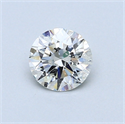 0.56 Carats, Round Diamond with Excellent Cut, E Color, SI2 Clarity and Certified by EGL