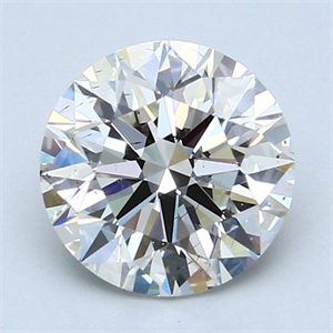 Picture of 2.01 Carats, Round Diamond with Excellent Cut, I Color, SI1 Clarity and Certified by GIA