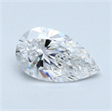 0.55 Carats, Pear Diamond with  Cut, D Color, VS1 Clarity and Certified by GIA