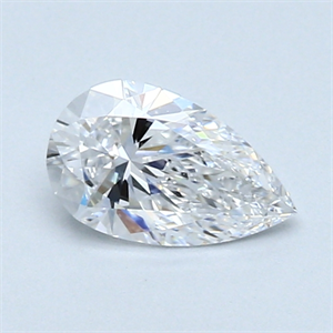 Picture of 0.55 Carats, Pear Diamond with  Cut, D Color, VS1 Clarity and Certified by GIA