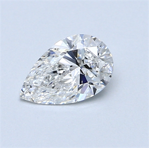 Picture of 0.52 Carats, Pear Diamond with  Cut, E Color, VS1 Clarity and Certified by GIA