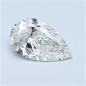 0.52 Carats, Pear Diamond with  Cut, F Color, VVS1 Clarity and Certified by GIA