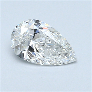 Picture of 0.52 Carats, Pear Diamond with  Cut, F Color, VVS1 Clarity and Certified by GIA