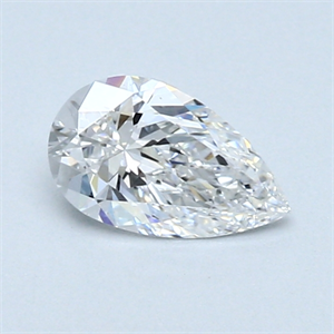 Picture of 0.50 Carats, Pear Diamond with  Cut, E Color, VS1 Clarity and Certified by GIA