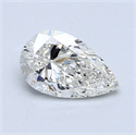1.00 Carats, Pear Diamond with  Cut, H Color, SI2 Clarity and Certified by GIA