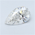 1.02 Carats, Pear Diamond with  Cut, E Color, VS2 Clarity and Certified by GIA