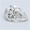 1.02 Carats, Pear Diamond with  Cut, E Color, VS2 Clarity and Certified by GIA