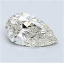 1.01 Carats, Pear Diamond with  Cut, J Color, I1 Clarity and Certified by GIA