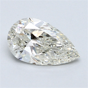 Picture of 1.01 Carats, Pear Diamond with  Cut, J Color, I1 Clarity and Certified by GIA