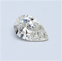 0.40 Carats, Pear Diamond with  Cut, J Color, SI2 Clarity and Certified by GIA