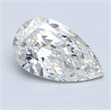 1.01 Carats, Pear Diamond with  Cut, G Color, SI1 Clarity and Certified by GIA