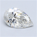 1.00 Carats, Pear Diamond with  Cut, G Color, VVS2 Clarity and Certified by GIA