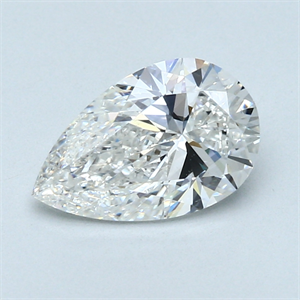 Picture of 1.50 Carats, Pear Diamond with  Cut, F Color, SI1 Clarity and Certified by GIA