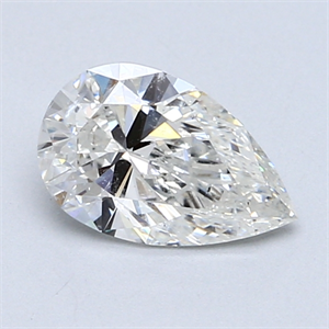 Picture of 1.00 Carats, Pear Diamond with  Cut, G Color, I1 Clarity and Certified by GIA