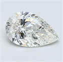 1.50 Carats, Pear Diamond with  Cut, H Color, I1 Clarity and Certified by GIA