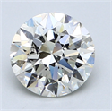 2.00 Carats, Round Diamond with  Cut, F Color, VS2 Clarity and Certified by EGL