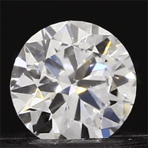 0.20 Carats, Round Diamond with Good Cut, D Color, VVS2 Clarity and Certified by GIA