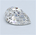 1.70 Carats, Pear Diamond with  Cut, F Color, SI1 Clarity and Certified by GIA