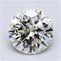 3.02 Carats, Round Diamond with Very Good Cut, K Color, VS2 Clarity and Certified by GIA