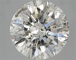 Picture of 7.05 Carats, Round Diamond with Excellent Cut, G Color, SI2 Clarity and Certified by EGL