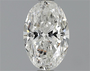 0.72 Carats, Oval Diamond with  Cut, G Color, SI2 Clarity and Certified by EGL