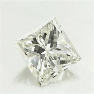 5.01 Carats, Princess Diamond with  Cut, J Color, VVS1 Clarity and Certified by GIA