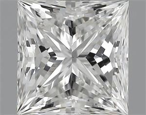 1.51 Carats, Princess Diamond with  Cut, F Color, VS1 Clarity and Certified by GIA