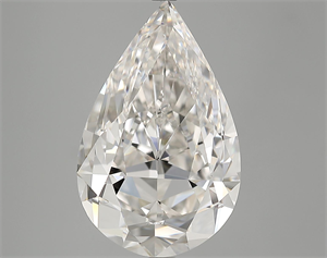 7.05 Carats, Pear Diamond with  Cut, H Color, IF Clarity and Certified by GIA