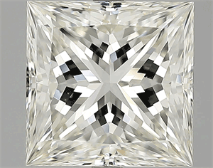 5.03 Carats, Princess Diamond with  Cut, K Color, VS2 Clarity and Certified by GIA