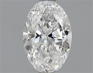 0.71 Carats, Oval Diamond with  Cut, E Color, SI2 Clarity and Certified by EGL