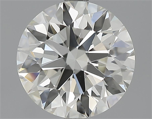 Picture of 2.09 Carats, Round Diamond with Excellent Cut, J Color, VS2 Clarity and Certified by GIA