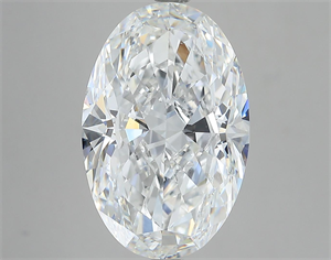 5.02 Carats, Oval Diamond with  Cut, F Color, VS2 Clarity and Certified by GIA